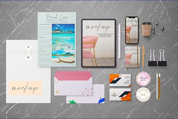 branding design laptop desk